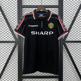 98/99 Manchester United Black Football kit - Footyb